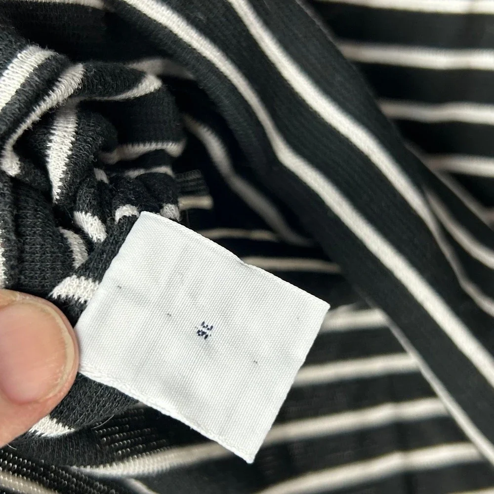 Ralph Lauren Polo Golf‎ Black White Stripes Polo Shirt Men's Large
